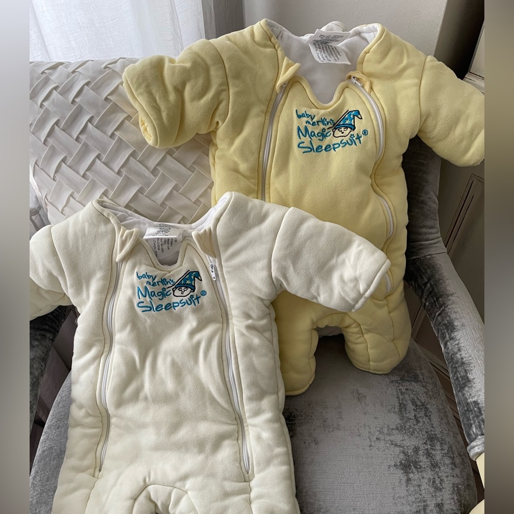 EUC Set of 2 Baby Merlin Magic Sleepsuits